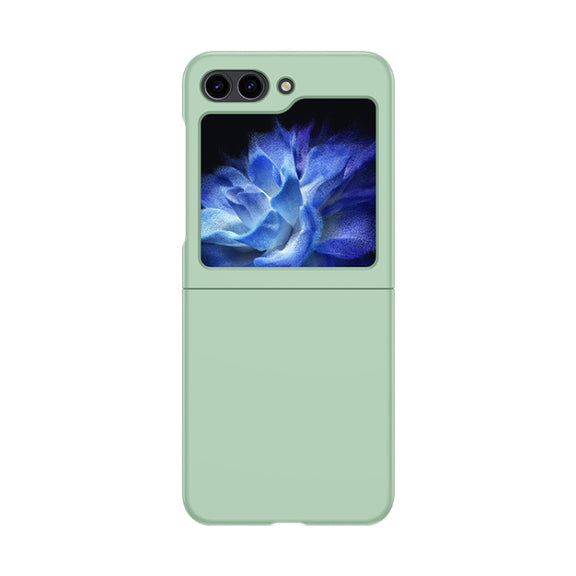 For Samsung Galaxy Z Flip5 Fuel Injection PC Skin Feel Phone Case(Mint Green)