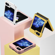 For Samsung Galaxy Z Flip5 Fuel Injection PC Skin Feel Phone Case(Mint Green)