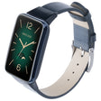For Xiaomi Mi Band 7 Pro Leather Texture Replacement Watch Band(Dark Blue) -  by PMC TechLife | Online Shopping South Africa | PMC TechLife