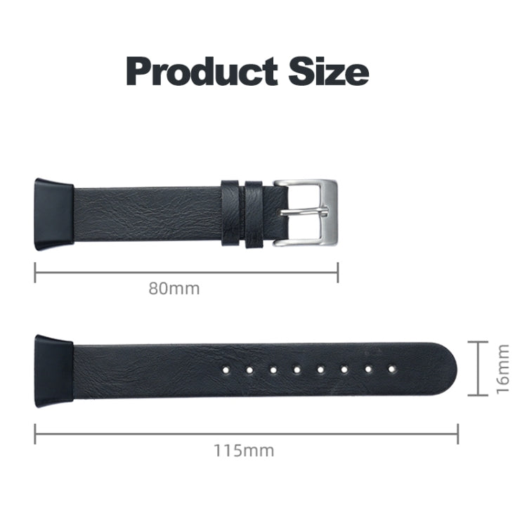 For Xiaomi Mi Band 7 Pro Leather Texture Replacement Watch Band(White)