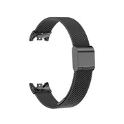 For Xiaomi Mi Band 8 Milanese Buckle Metal Watch Band(Black)