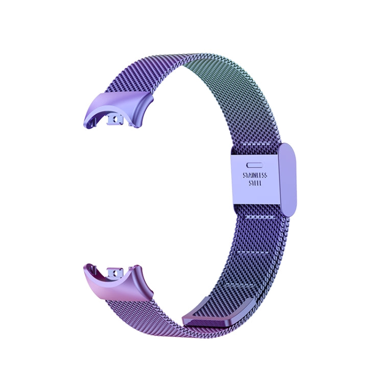 For Xiaomi Mi Band 8 Milanese Buckle Metal Watch Band(Colorful)