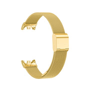 For Xiaomi Mi Band 8 Milanese Buckle Metal Watch Band(Gold)
