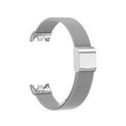 For Xiaomi Mi Band 8 Milanese Buckle Metal Watch Band(Silver)
