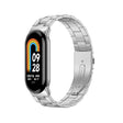 For Xiaomi Mi Band 8 Milanese Three-bead Metal Watch Band(Silver) -  by PMC TechLife | Online Shopping South Africa | PMC TechLife