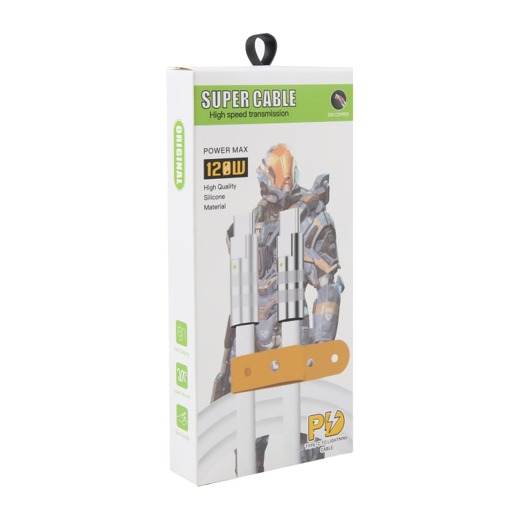 Mech Series 120W USB-C / Type-C to USB-C / Type-C Metal Plug Silicone Fast Charging Data Cable, Length: 1.2m(Orange)