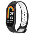 For Xiaomi Mi Band 8 Sports Two Color Silicone Watch Band(Black White) -  by PMC TechLife | Online Shopping South Africa | PMC TechLife