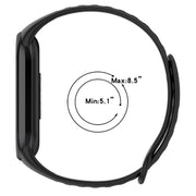 For Xiaomi Mi Band 8 Sports Two Color Silicone Watch Band(Black White)