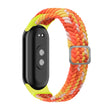 For Xiaomi Mi Band 8 Adjustable Nylon Braided Elasticity Watch Band(Colorful Orange) -  by PMC TechLife | Online Shopping South Africa | PMC TechLife