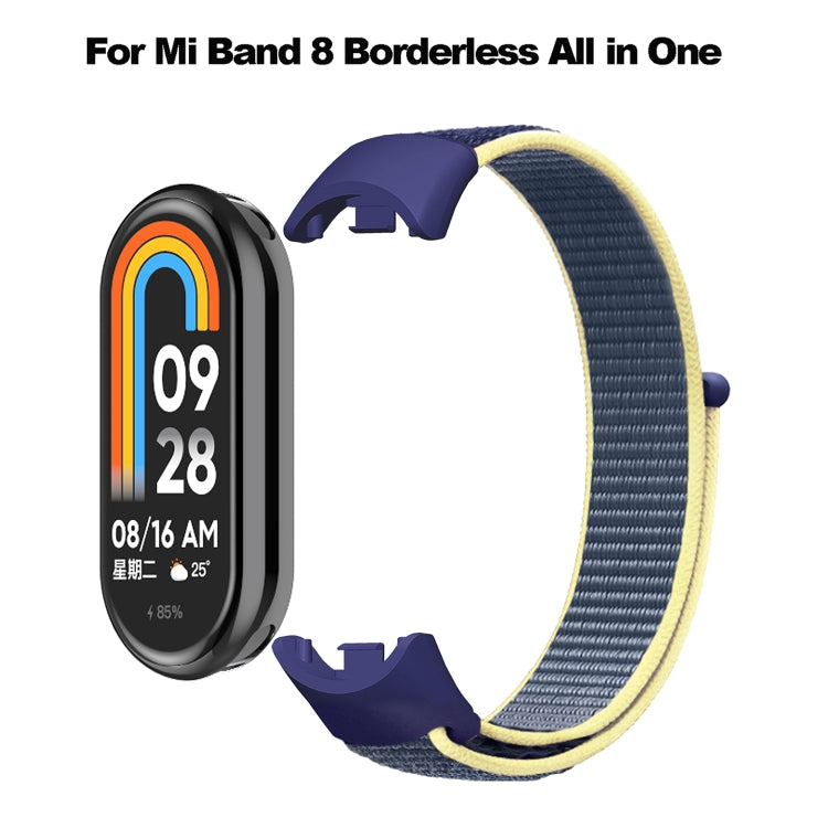 For Xiaomi Mi Band 8 Loop Nylon Replacement Watch Band(Pink)