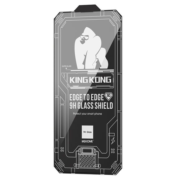 For iPhone 14 Plus WK WTP-066 King Kong Vacha 9D Curved HD Tempered Glass Film(Black)