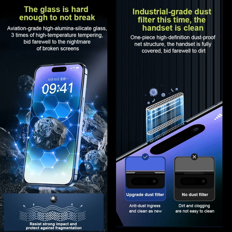 For iPhone 14 Plus WK WTP-066 King Kong Vacha 9D Curved HD Tempered Glass Film(Black)
