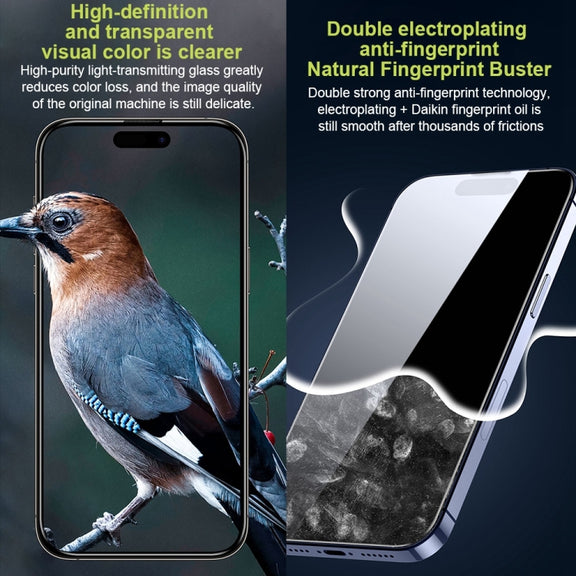 For iPhone 14 Plus WK WTP-066 King Kong Vacha 9D Curved HD Tempered Glass Film(Black)