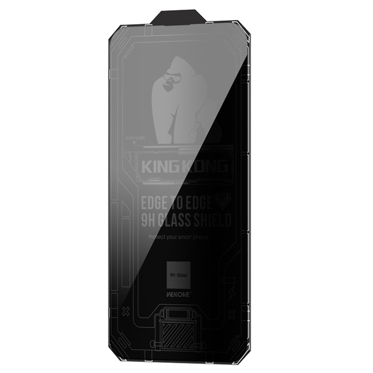 For iPhone 14 Plus WK WTP-067 King Kong Vacha 9D Curved Privacy Tempered Glass Film(Black)