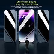 For iPhone 14 Plus WK WTP-067 King Kong Vacha 9D Curved Privacy Tempered Glass Film(Black)