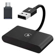 THT-020-2 USB + USB-C / Type-C Wired to Wireless Carplay Adapter for iPhone(Black) - free shipping - PMC TechLife - Order now!