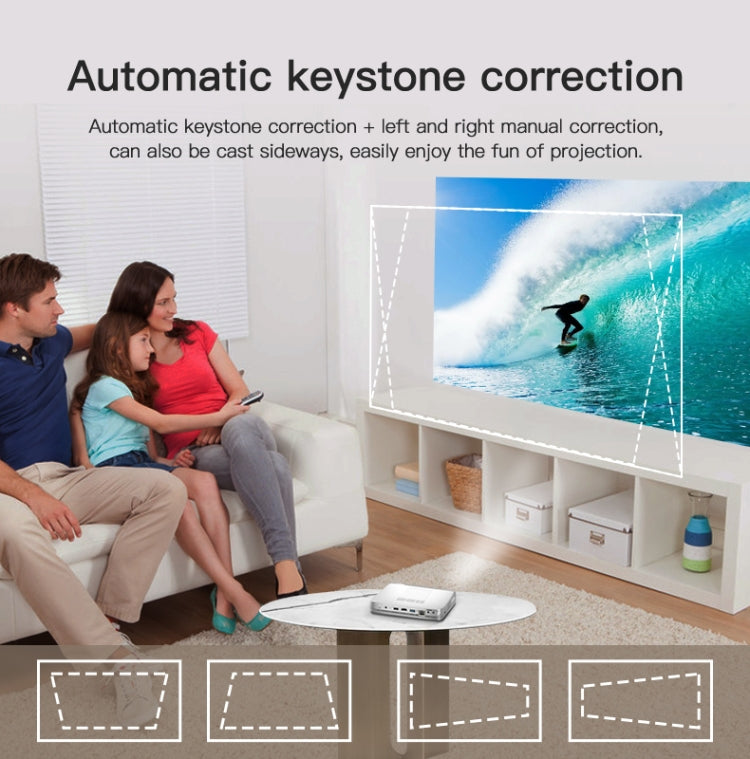 WOWOTO T9S TI DLP DMD 0.45 1280 x 800 4K 350ANSI RGB LED Smart Projector(EU Plug)