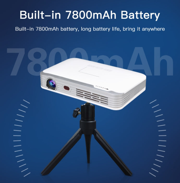 WOWOTO T9S TI DLP DMD 0.45 1280 x 800 4K 350ANSI RGB LED Smart Projector(EU Plug)
