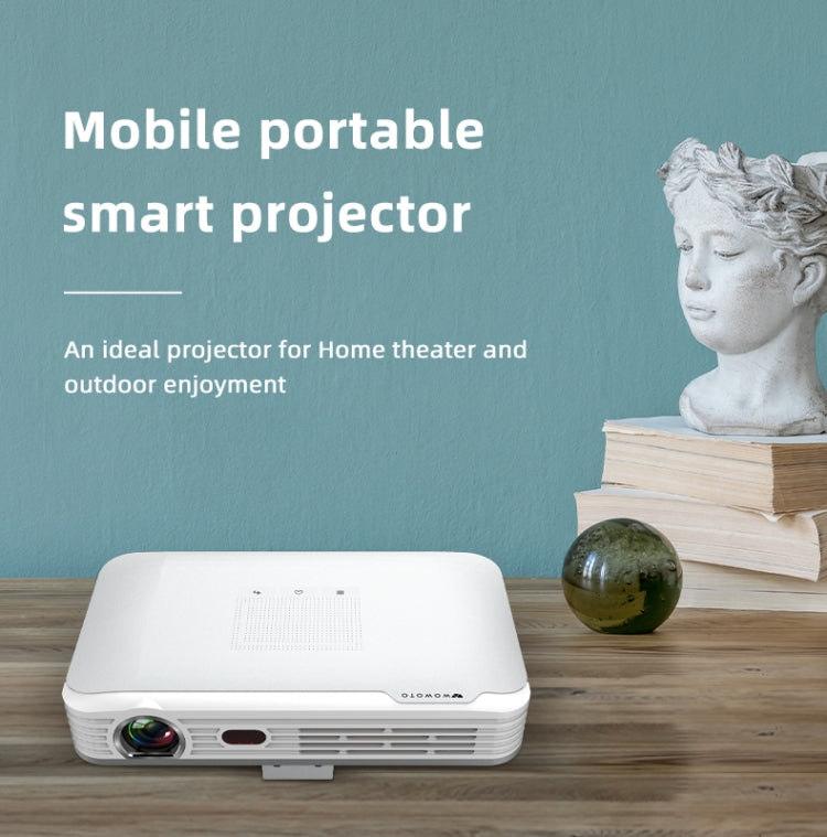 WOWOTO T9S TI DLP DMD 0.45 1280 x 800 4K 350ANSI RGB LED Smart Projector(EU Plug)