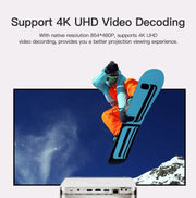WOWOTO T9S TI DLP DMD 0.45 1280 x 800 4K 350ANSI RGB LED Smart Projector(EU Plug)