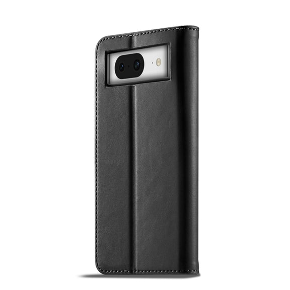 For Google Pixel 7a LC.IMEEKE Calf Texture Flip Leather Phone Case(Black)