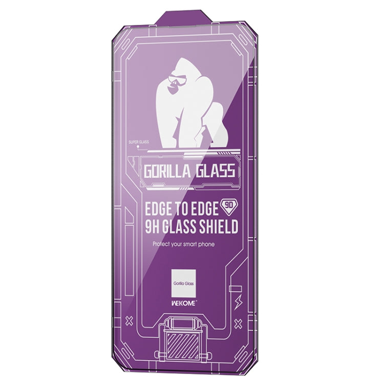 For iPhone 14 WK WTP-068 King Kong Vacha Corning 9D Curved HD Tempered Glass Film(Black)