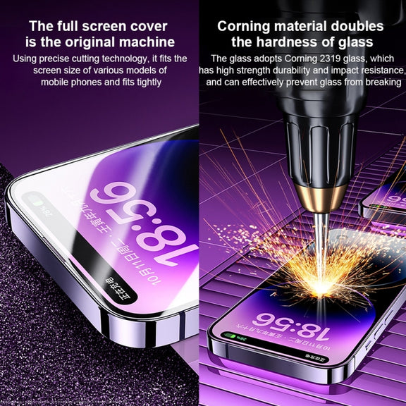 For iPhone 13 Pro Max WK WTP-068 King Kong Vacha Corning 9D Curved HD Tempered Glass Film(Black)