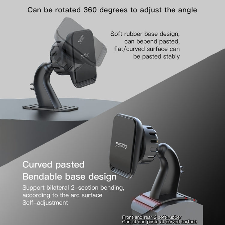 Yesido C110 Car Center Console Paste Magsafe Magnetic Phone Bracket(Black)