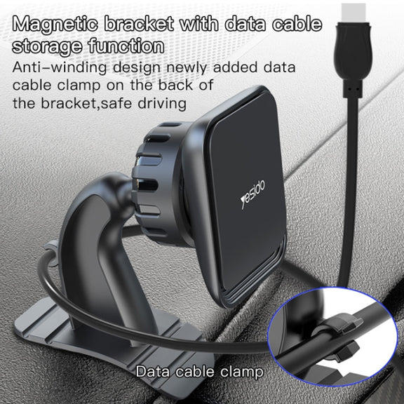 Yesido C110 Car Center Console Paste Magsafe Magnetic Phone Bracket(Black)
