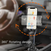 Yesido C112 Universal Car Water Cup Holder Telescopic Hose Phone Holder(Black)