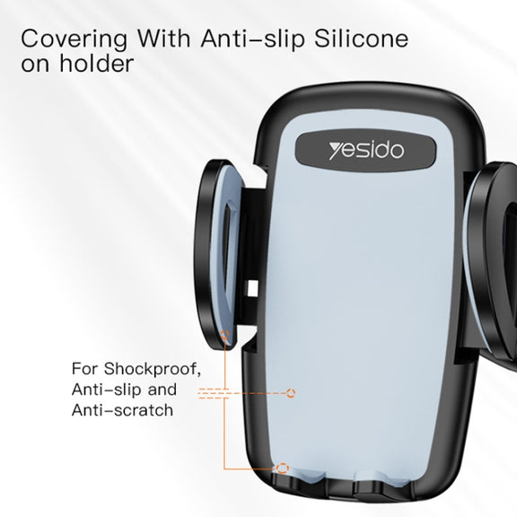 Yesido C112 Universal Car Water Cup Holder Telescopic Hose Phone Holder(Black)