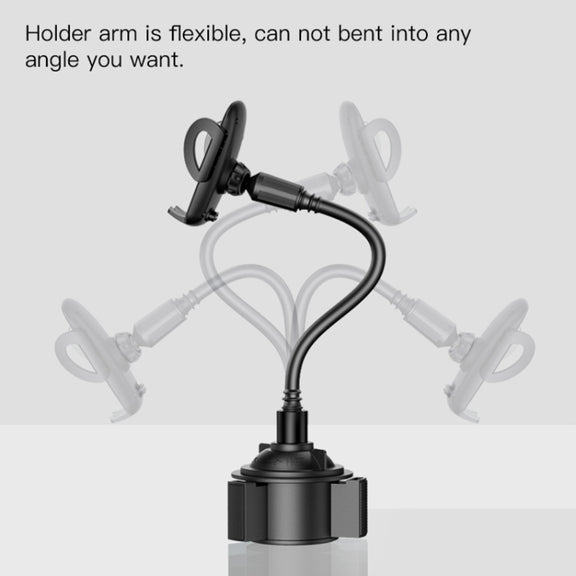 Yesido C112 Universal Car Water Cup Holder Telescopic Hose Phone Holder(Black)