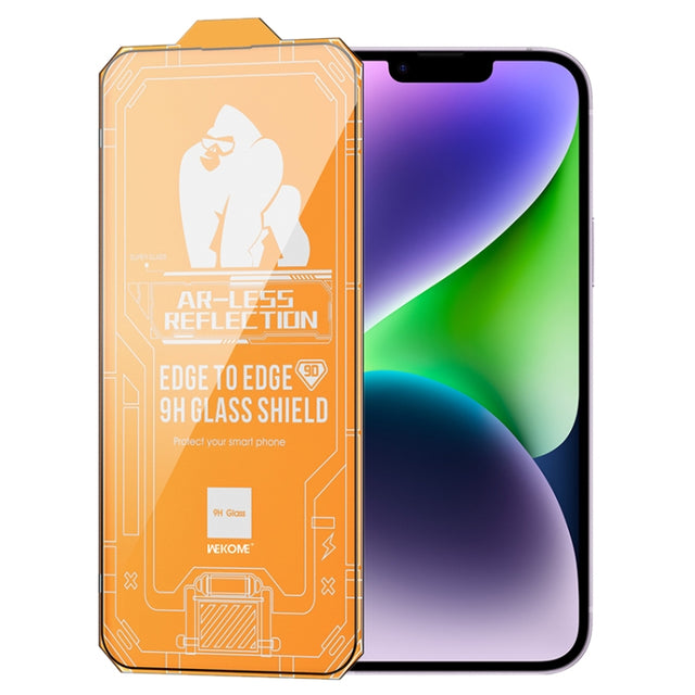 For iPhone 14 Plus WK WTP-069 King Kong Vacha 9D Curved AR HD Tempered Glass Film(Black)