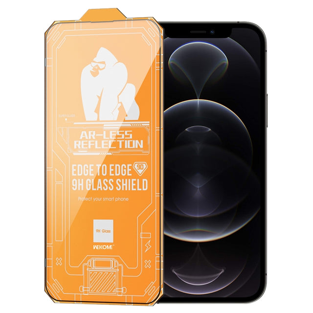 For iPhone 12 Pro WK WTP-069 King Kong Vacha 9D Curved AR HD Tempered Glass Film(Black)