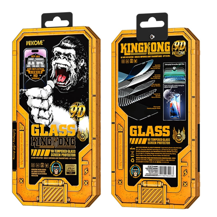 For iPhone 12 Pro Max WK WTP-069 King Kong Vacha 9D Curved AR HD Tempered Glass Film(Black)