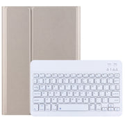 For Lenovo Tab M10 3rd Gen TB-328XU Bluetooth Keyboard Leather Tablet Case(Gold)