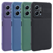 For Xiaomi Redmi Note 12 4G Twill Texture TPU Shockproof Phone Case(Purple)