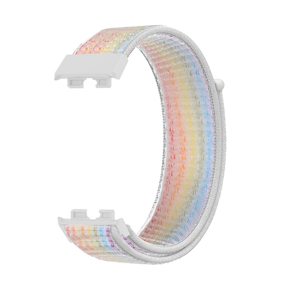 For Huawei Band 8 16mm Woven Nylon Loop Watch Band(Colorful)