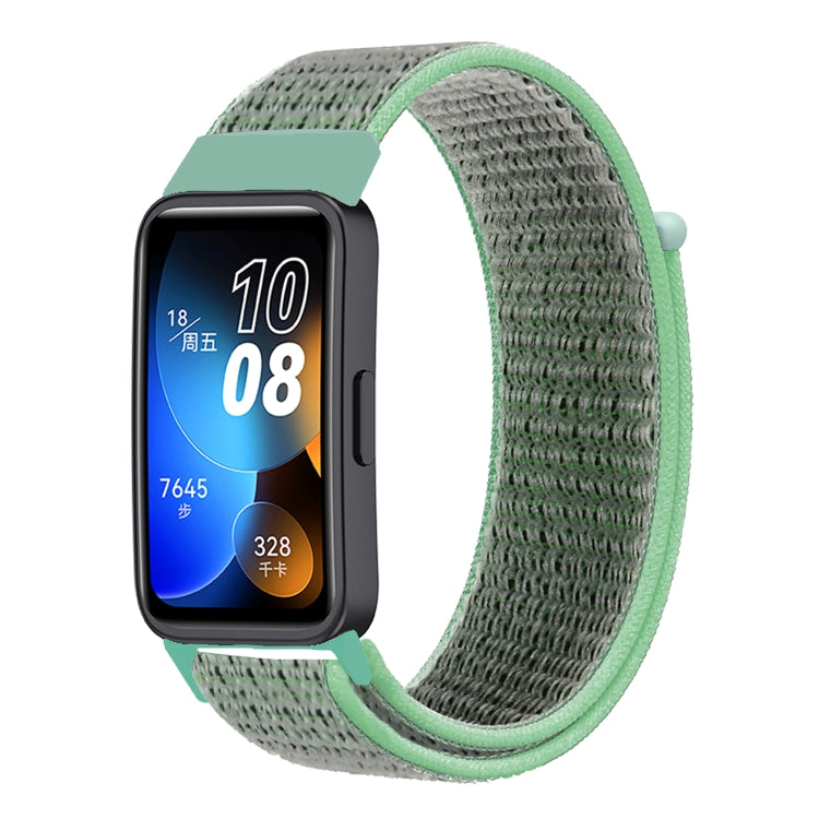 For Huawei Band 8 16mm Woven Nylon Loop Watch Band(Blue Sea)
