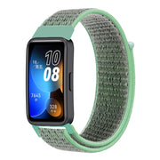 For Huawei Band 8 16mm Woven Nylon Loop Watch Band(Blue Sea)