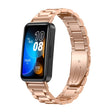 For Huawei Band 8 16mm Three Strains Metal Replacement Watch Band(Rose Gold) - Watch Bands by PMC TechLife | Online Shopping South Africa | PMC TechLife