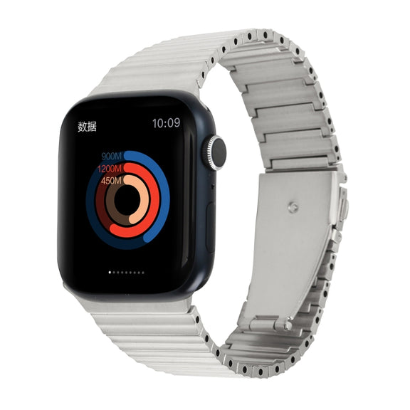 Ocean Metal Replacement Watch Band For Apple Watch 7 45mm(Silver)