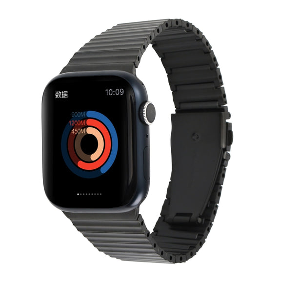 Ocean Metal Replacement Watch Band For Apple Watch 38mm(Black)