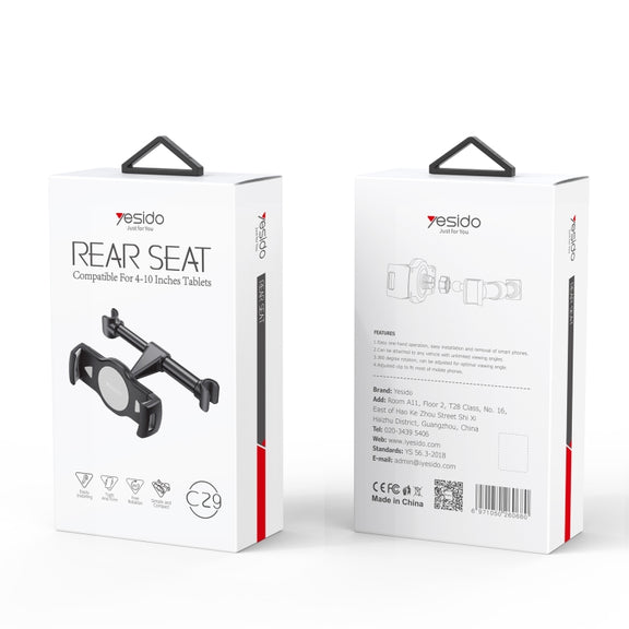 Yesido C29 Car Rear Seat Tablet Holder(Black)