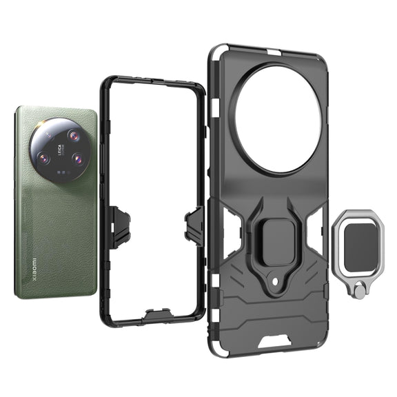 For Xiaomi 13 Ultra Magnetic Ring Holder PC + TPU Phone Case(Red)
