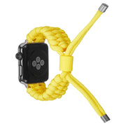 Stretch Plain Silicone Bean Watch Band For Apple Watch Ultra 49mm(Yellow)