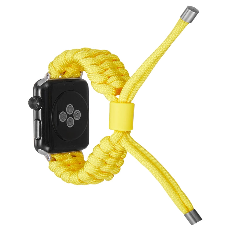 Stretch Plain Silicone Bean Watch Band For Apple Watch Ultra 49mm(Yellow)