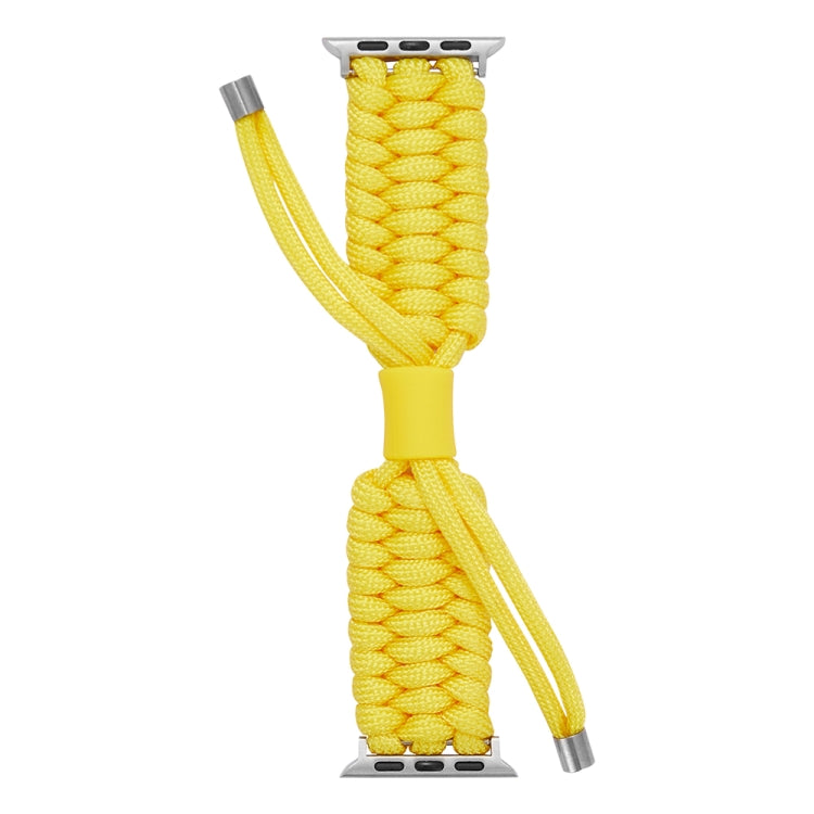 Stretch Plain Silicone Bean Watch Band For Apple Watch Ultra 49mm(Yellow)