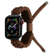Stretch Plain Silicone Bean Watch Band For Apple Watch 8 41mm(Coffee Brown) - Watch Bands by PMC TechLife | Online Shopping South Africa | PMC TechLife