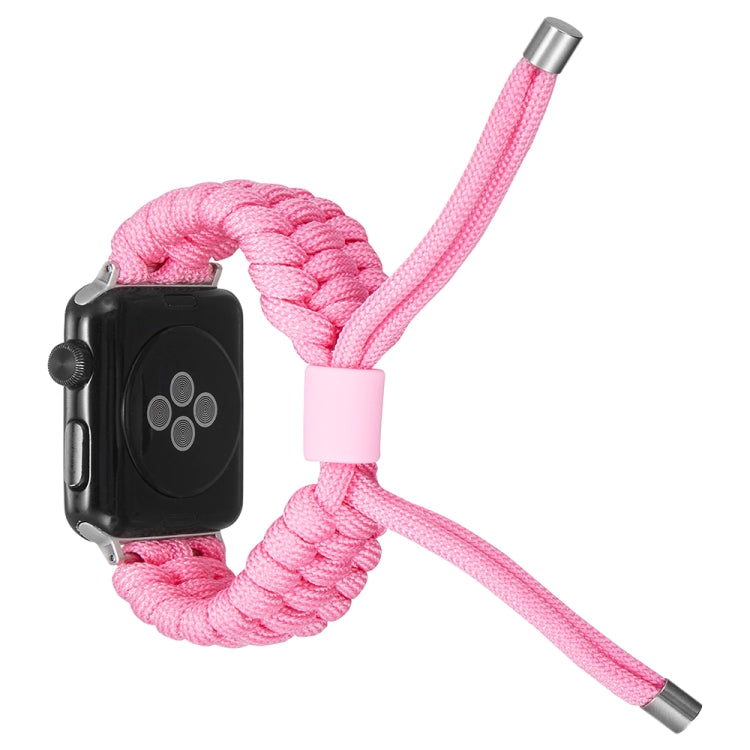 Stretch Plain Silicone Bean Watch Band For Apple Watch SE 2022 40mm(Light Pink)
